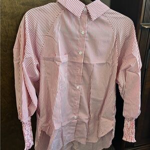 ViVI Red and White Striped Shirt